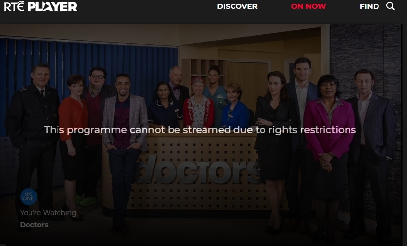 RTE Location Error How to Watch Abroad